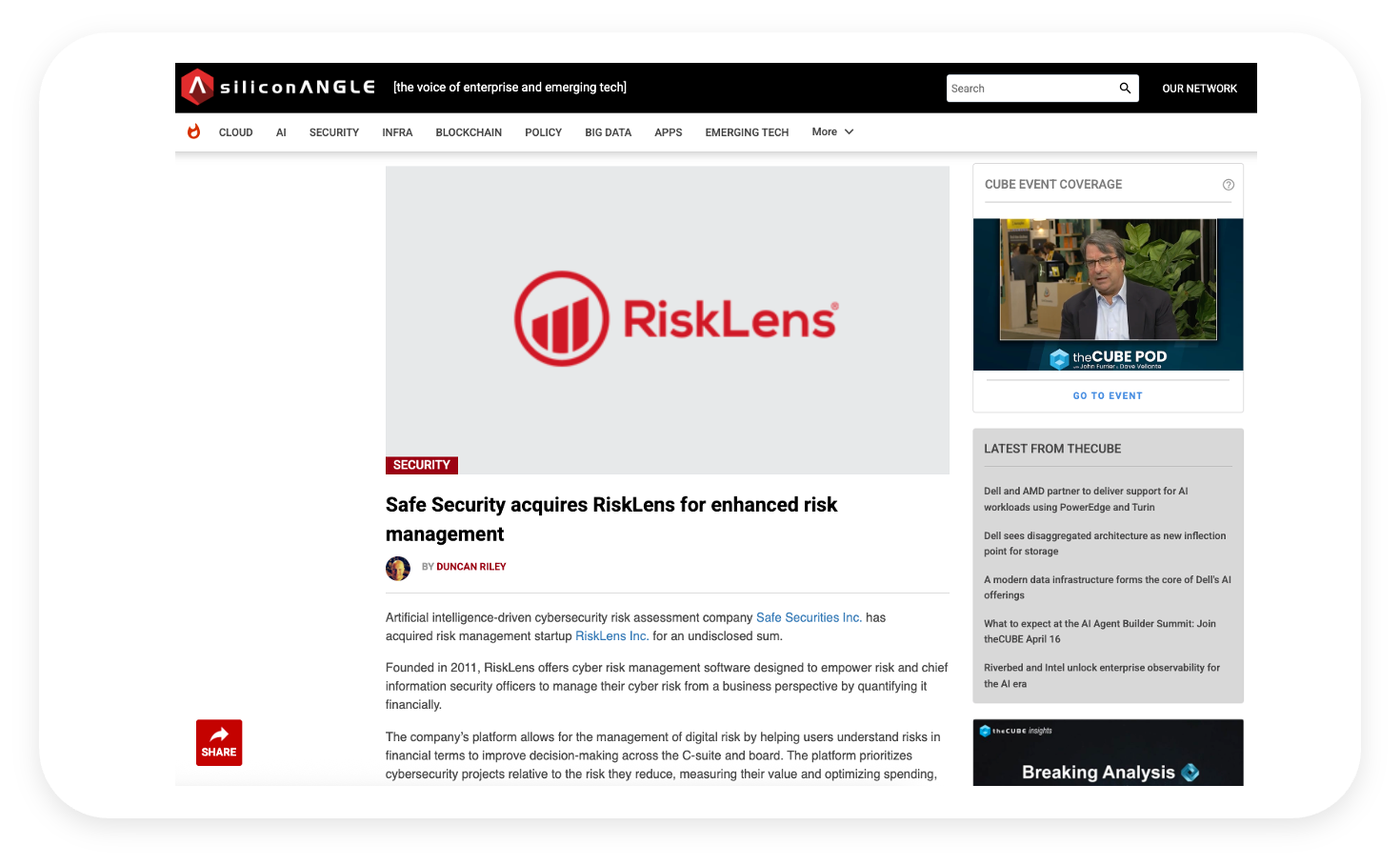 RiskLens Outcome