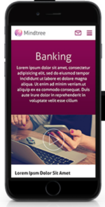 Mindtree mobile web design